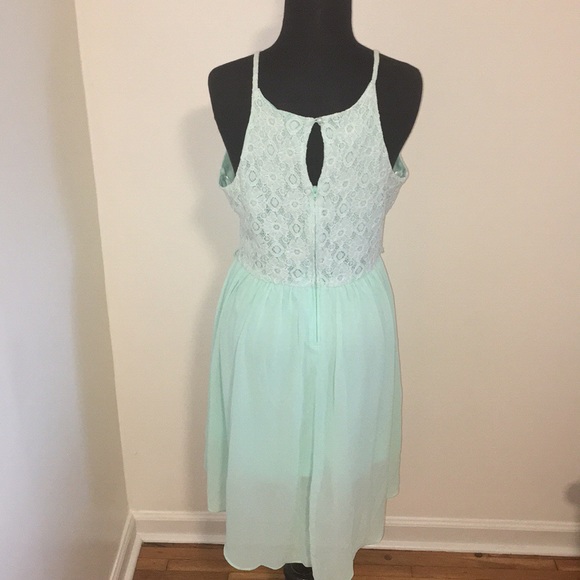 BCX Mint High-Low Lace Keyhole Dress, 11 - Picture 2 of 6